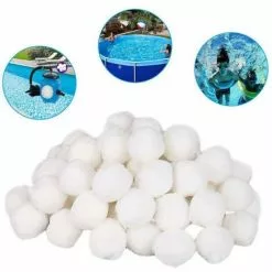 THSINDE Balles Filtrantes 500g, Balles Filtrantes Pour Piscine, Piscine, Filtre Pompe, Filtre à Sable Aquarium