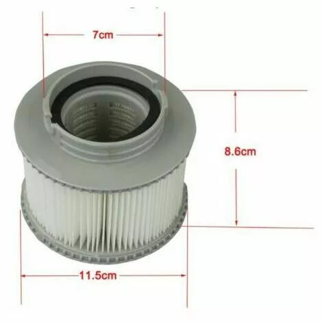 THSINDE 2 Pièces Cartouche Filtrante MSPA FD2089 Spas Partie écran De Remplacement Gonflable Piscine Outil Universel Rond 2 THSINDE 2 Pièces Cartouche Filtrante MSPA FD2089 Spas Partie écran De Remplacement Gonflable Piscine Outil Universel Rond – Image 2