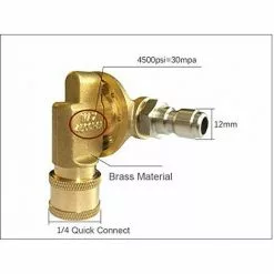 QERSTA Adaptateur De Buse Pour Nettoyeur Haute Pression, Déconnexion Rapide 1/4", 240 Degrés, 7 Angles Réglables, 4500 PSI 7 QERSTA Adaptateur De Buse Pour Nettoyeur Haute Pression, Déconnexion Rapide 1/4", 240 Degrés, 7 Angles Réglables, 4500 PSI -Pompe et filtre de piscine Soldes 64509020 3