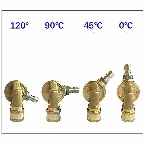 QERSTA Adaptateur De Buse Pour Nettoyeur Haute Pression, Déconnexion Rapide 1/4", 240 Degrés, 7 Angles Réglables, 4500 PSI 5 QERSTA Adaptateur De Buse Pour Nettoyeur Haute Pression, Déconnexion Rapide 1/4", 240 Degrés, 7 Angles Réglables, 4500 PSI – Image 5