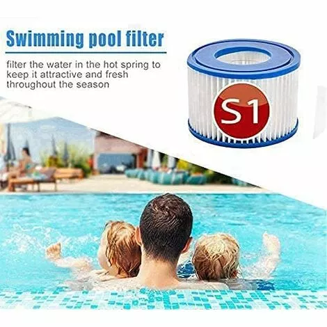 MEZHENG Cartouches De Filtre De Rechange Piscine Pour Intex S1, Filtre à Pour Remous Pour Purespa 29001e,Filtre Spa - Cartouches De Rechange Pour Piscine,Spa,Baignoire (6pièces) 5 MEZHENG Cartouches De Filtre De Rechange Piscine Pour Intex S1, Filtre à Pour Remous Pour Purespa 29001e,Filtre Spa - Cartouches De Rechange Pour Piscine,Spa,Baignoire (6pièces) – Image 5