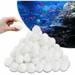 Froadp 700g Boules De Filtration Filtres De Piscine Boule D'Ouate Balles Filtrantes Pour Cuve De Filtration 700g Filterballs Peuvent Remplacer 25KG De Sable De Filtration Blanc