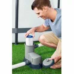 Bestway - Pompe à Filtre 58389 - 5.678 Litres Par Heure -Pompe et filtre de piscine Soldes 65182803 4