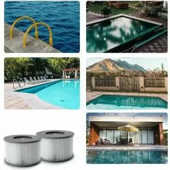 L'FLANEUR Filtre Spa Pour Mspa, Filtres Pour MSpa Piscines Gonflables, Cartouches Filtrantes Pour Spa Gonflable Mspa - Modèle à Partir De 2020 (4pcs) ANEUR -Pompe et filtre de piscine Soldes 65354381 5