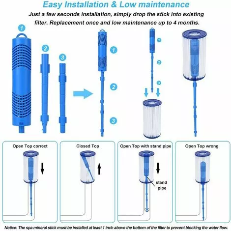 BDD Filtre, Cartouche Purificateur Minéral 2 Pièces Purificateur Minéral, Bâtons Minéraux Pour La Clarification De L'Eau 3 BDD Filtre, Cartouche Purificateur Minéral 2 Pièces Purificateur Minéral, Bâtons Minéraux Pour La Clarification De L'Eau – Image 3