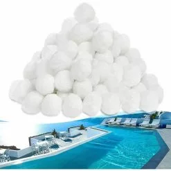 HEGUYEY Balles Filtrantes Piscine 500g - Les Filtres à Sable Filter Balls Remplacent 20 Kg De Sable Filtrant -Pompe et filtre de piscine Soldes 65629009 5