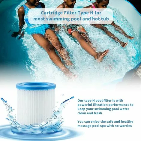 ZOLGINAH For Intex Piscine Cartouche De Filtre Type H 29007 Pour Filtre Pompes 28601, 28602 (4 PCS) 2 ZOLGINAH For Intex Piscine Cartouche De Filtre Type H 29007 Pour Filtre Pompes 28601, 28602 (4 PCS) – Image 2