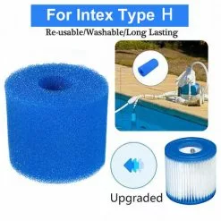 PERLE RARE Réutilisable Lavable Piscine Filtre Mousse Éponge Cartouche Pour Intex Type H 9 PERLE RARE Réutilisable Lavable Piscine Filtre Mousse Éponge Cartouche Pour Intex Type H -Pompe et filtre de piscine Soldes 65796961 5