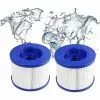 LINKLIFE™ Cartouche Filtre à Vis Pour SPA Gonflable ( Pas De Vis 60mm ) LOT De 2