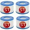 KAEJYIUT Lot De 4 Cartouches De Rechange S1 Pour Filtre De Piscine Intex 29001 - Pour Jardin Extérieur Type S1 PureSpa Easy Set - Cartouches Pour Filtre à Jacuzzi - Filtre S1