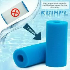KAEJYIUT Filtre éponge Type A, Filtre Piscine En Mousse, Filtre Mousse Piscine Filtre éponge Pré-Filtre Mousse Cartouche éponge Lavable, Réutilisable. (4 Pièces) -Pompe et filtre de piscine Soldes 65853234 5