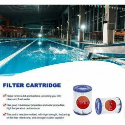 DONTODENT Better-2 Pack Type II Filtre Pour Bestway 58094 Élément Filtrant Taille Ii Convient Pour Bestway Famille Piscine Gonflable Piscine Filtre Papier Filtre Cartr -Pompe et filtre de piscine Soldes 65869655 4