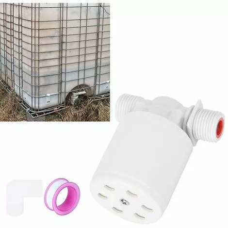 DONTODENT Better-g1/2inch Vanne De Régulation D'eau - Régulateur De Niveau D'eau - Vanne À Bille Flottante Avec Filetage Externe Pour Châteaux D'eau De Piscine,white 5 DONTODENT Better-g1/2inch Vanne De Régulation D'eau - Régulateur De Niveau D'eau - Vanne À Bille Flottante Avec Filetage Externe Pour Châteaux D'eau De Piscine,white – Image 5