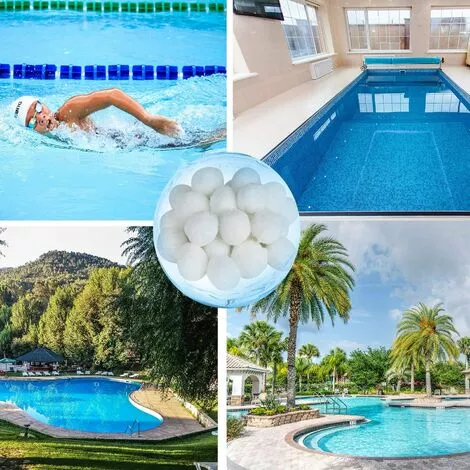 BRIDAY Balles Filtrantes, 700g Boules De Filtre De Piscine, Billes Filtrantes, Alternative Pour 25 Kg De Sable Filtrant, Média Filtre à Fibres Pour Piscine, Filtres à Sable (700g) 3 BRIDAY Balles Filtrantes, 700g Boules De Filtre De Piscine, Billes Filtrantes, Alternative Pour 25 Kg De Sable Filtrant, Média Filtre à Fibres Pour Piscine, Filtres à Sable (700g) – Image 3
