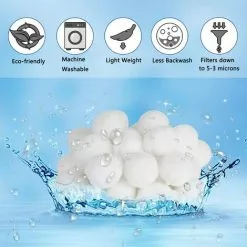 BRIDAY Balles Filtrantes, 700g Boules De Filtre De Piscine, Billes Filtrantes, Alternative Pour 25 Kg De Sable Filtrant, Média Filtre à Fibres Pour Piscine, Filtres à Sable (700g) 9 BRIDAY Balles Filtrantes, 700g Boules De Filtre De Piscine, Billes Filtrantes, Alternative Pour 25 Kg De Sable Filtrant, Média Filtre à Fibres Pour Piscine, Filtres à Sable (700g) -Pompe et filtre de piscine Soldes 65976637 5