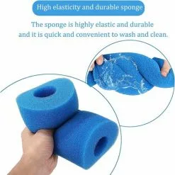 JUNJUN Éponge Filtrante De Type A, Filtre Éponge De Type A, Filtre En Mousse De Piscine Filtre À Cartouche Éponge Lavable Pour Piscine (2 Pièces) -Pompe et filtre de piscine Soldes 66369841 5