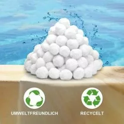 JUNJUN Boule De Filtre De Piscine 200G Remplacement De Boule De Filtre À Sable De Filtre De Piscine 5.6Kg Sable De Filtre Adapté Aux Accessoires De Piscine De Filtre De Piscine De Piscine -Pompe et filtre de piscine Soldes 66369849 5