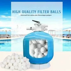 ECHOO 700g / 8L Boules De Filtre De Piscine, Balles Filtrantes,Média Filtre à Fibres Pour Piscine Filtres à Sable Filtrage De L'eau,Écologique, Léger Et Durable -Pompe et filtre de piscine Soldes 66647021 3