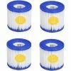 GRID COOL Lot De 4 Cartouches Filtrantes Pour Piscine, Filtre VI Pour Piscine, Jacuzzi, Miami, Vegas, Monaco, Palm Springs, Taille 6-58323