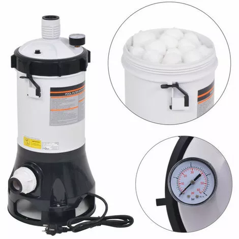 LES TENDANCES Pompe Filtrante De Piscine 185 W 4,4 M³/h 2 LES TENDANCES Pompe Filtrante De Piscine 185 W 4,4 M³/h – Image 2