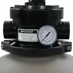 LES TENDANCES Filtre à Sable Pour Piscine Avec Vanne 4 Positions Gris 350 Mm -Pompe et filtre de piscine Soldes 66903208 3