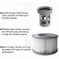 WAHAISON 1 Bases Cartouches Filtrantes Pour Piscines Gonflables MSPA - Adaptateur De Base Vissable Pour Cartouche Filtrante MSPA - Kit De Mise à Niveau - Filtre Pour Sous-marins Et Spa Chauds -Pompe et filtre de piscine Soldes 66977453 4