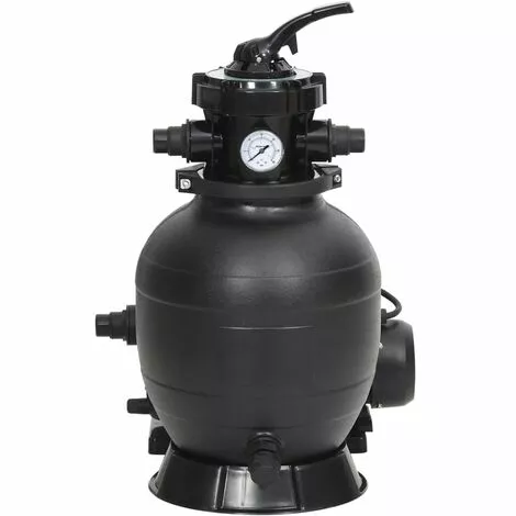 TRUE DEAL Filtre à Sable De Piscine Avec Vanne 6 Voies Noir 4 TRUE DEAL Filtre à Sable De Piscine Avec Vanne 6 Voies Noir – Image 4