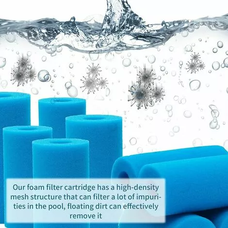 THSINDE Filtre éponge De Type A, Filtre De Piscine En Mousse, Filtre En Mousse De Piscine Filtre éponge Pré-filtre En Mousse Cartouche éponge Lavable Et Réutilisable. (4 Chambres) 3 THSINDE Filtre éponge De Type A, Filtre De Piscine En Mousse, Filtre En Mousse De Piscine Filtre éponge Pré-filtre En Mousse Cartouche éponge Lavable Et Réutilisable. (4 Chambres) – Image 3