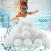 FVBJD Balles Filtrantes 700g,Boules De Filtre Réutilisables De Piscine,Alternative Pour 25 Kg De Sable,Boules De Filtre De Piscine Pour Piscines Intérieure Et Extérieure,Média Filtre à Fibres Pour Piscine
