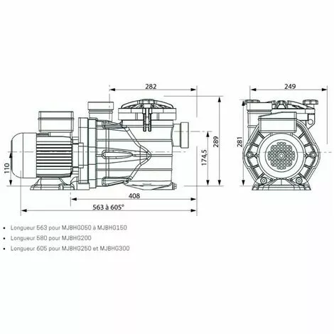 6 M3/h Pompe Piscine Auto-amorçante MJB - Interplast 3 6 M3/h Pompe Piscine Auto-amorçante MJB - Interplast – Image 3