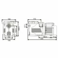 SILENP Copy Of Bomba Piscina Aspire 50 | Puissance: 0,75 CV /220V -Pompe et filtre de piscine Soldes 67399429 4