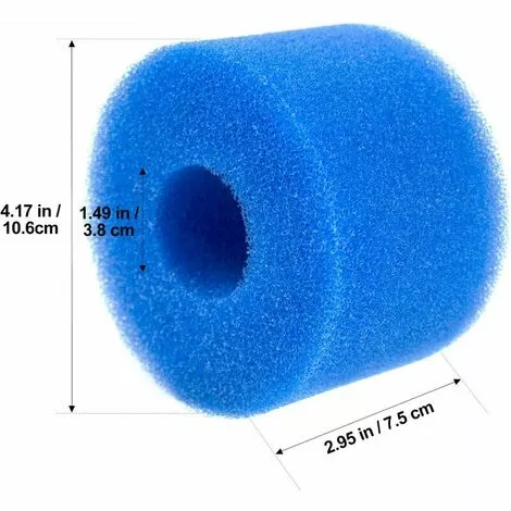 Cisea Éponge Filtrante Type S1 Filtres De Piscine En Mousse, 6 Pièces Cartouche Filtrante RéUtilisable Et Lavable Pour Intex Type S1 Pour Piscine, Aquarium, Jacuzzi Spa 2 Cisea Éponge Filtrante Type S1 Filtres De Piscine En Mousse, 6 Pièces Cartouche Filtrante RéUtilisable Et Lavable Pour Intex Type S1 Pour Piscine, Aquarium, Jacuzzi Spa – Image 2