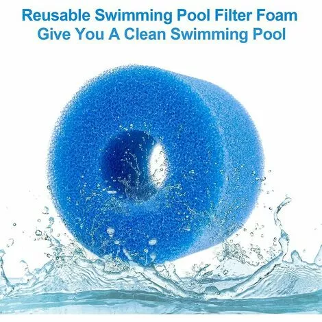 Cisea Éponge Filtrante Type S1 Filtres De Piscine En Mousse, 6 Pièces Cartouche Filtrante RéUtilisable Et Lavable Pour Intex Type S1 Pour Piscine, Aquarium, Jacuzzi Spa 3 Cisea Éponge Filtrante Type S1 Filtres De Piscine En Mousse, 6 Pièces Cartouche Filtrante RéUtilisable Et Lavable Pour Intex Type S1 Pour Piscine, Aquarium, Jacuzzi Spa – Image 3