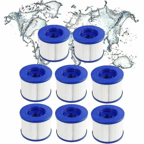 GRID COOL Lot De 8 Cartouches Filtrantes De Rechange Pour Spa Hot Tub/Clever Spa - Avec Filetage à Vis - Pour Spa-N1407535/filtre Pour Mspa,Pour Spa Pool Filtre Kit D'entretien 1 GRID COOL Lot De 8 Cartouches Filtrantes De Rechange Pour Spa Hot Tub/Clever Spa - Avec Filetage à Vis - Pour Spa-N1407535/filtre Pour Mspa,Pour Spa Pool Filtre Kit D'entretien