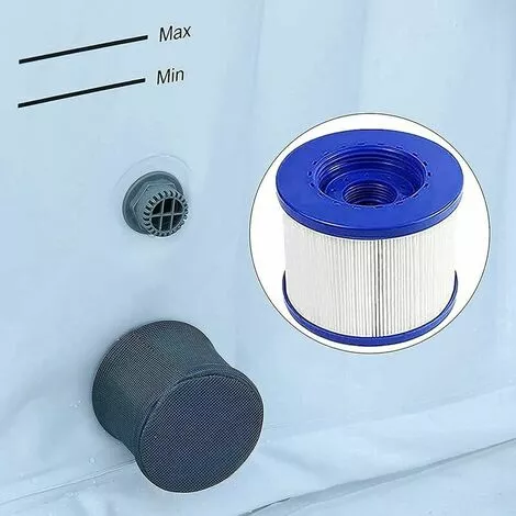 GRID COOL Lot De 8 Cartouches Filtrantes De Rechange Pour Spa Hot Tub/Clever Spa - Avec Filetage à Vis - Pour Spa-N1407535/filtre Pour Mspa,Pour Spa Pool Filtre Kit D'entretien 4 GRID COOL Lot De 8 Cartouches Filtrantes De Rechange Pour Spa Hot Tub/Clever Spa - Avec Filetage à Vis - Pour Spa-N1407535/filtre Pour Mspa,Pour Spa Pool Filtre Kit D'entretien – Image 4