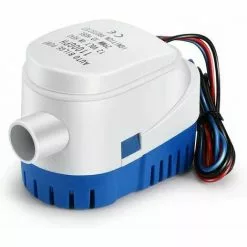 GRID COOL Pompes De Cale, Pompe De Cale Automatique 12V 1100GPH Pompe à Eau Liquide Silencieuse Automatique Pour Pompe De Cale Marine Pompe à Eau Pour Bateaux, étangs, Piscines