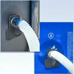 GRID COOL Lot De 2 Support De Tuyau De Piscine, Adaptateur Pour Piscine, Gris Accessoires Piscine, Pour Tuyaux Piscine De Dans Les 38 Mm，Fonepro -Pompe et filtre de piscine Soldes 67576106 4