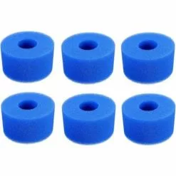 ENLENK Éponge En Mousse De Rechange Pour Filtre De Piscine Compatible Avec In-tex Type S1, Filtre à Cartouche En éponge Réutilisable Et Lavable Pour Spa Jacuzzi Spa (6 Pièces)
