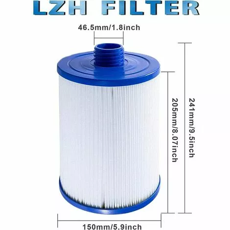 QERSTA Cartouche De Filtre De Spa , Pour Filtre À Remous Pleatco Pww50 , Filtre De Spa Pour Filtre De Remplacement Unicel 6Ch-940 Spa Business Whirlpool (2 Pièces) 2 QERSTA Cartouche De Filtre De Spa , Pour Filtre À Remous Pleatco Pww50 , Filtre De Spa Pour Filtre De Remplacement Unicel 6Ch-940 Spa Business Whirlpool (2 Pièces) – Image 2