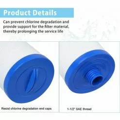 QERSTA Cartouche De Filtre De Spa , Pour Filtre À Remous Pleatco Pww50 , Filtre De Spa Pour Filtre De Remplacement Unicel 6Ch-940 Spa Business Whirlpool (2 Pièces) 7 QERSTA Cartouche De Filtre De Spa , Pour Filtre À Remous Pleatco Pww50 , Filtre De Spa Pour Filtre De Remplacement Unicel 6Ch-940 Spa Business Whirlpool (2 Pièces) -Pompe et filtre de piscine Soldes 67872566 3