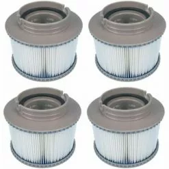 QERSTA Lot De 4 Filtres De Rechange Pour Mspa Fd2089, Cartouche De Filtre Pour Piscine Et Spa