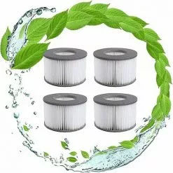 GRID COOL Filtres De Rechange Pour Mspa Cartouche Filtrante,pour Sous-Marins Et Spa Chauds,Convient Pour Tous Les Jacuzzis Actuels,pour Piscines Gonflables - Modèle à Partir De 2020 (4pièces)