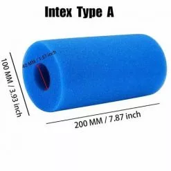 BRIDAY Lot De 2 Filtres De Type A éponge Filtre De Piscine Filtre En Mousse Lavable Réutilisable -Pompe et filtre de piscine Soldes 68146569 5