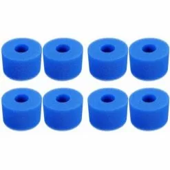 ECHOO 8 Pièces Éponge Filtrante Type S1, Cartouche De Filtre En Mousse, Mousse Pour Filtre Piscine, Réutilisables Et Lavables, Filtre En Mousse Pour Spa, Piscine, Jacuzzi