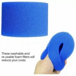 ECHOO Éponge Filtrante Type S1 Filtres De Piscine En Mousse, Cartouche Filtrante RéUtilisable Pour Intex Type S1, Mousse Pour Piscine, Aquarium, Spa(4 Pièces) -Pompe et filtre de piscine Soldes 68254544 5