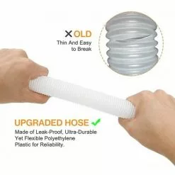 QERSTA Tuyau De Rechange Pour Piscine De 1,25 Po De Diamètre Pour Piscines Hors Terre, Piscine Avec Pince Métallique Pour Pompe De Filtre Intex Ou Tuyaux De 3,2 Cm - 1,5 Mètre De Long (Paquet De 2)LO-Ron -Pompe et filtre de piscine Soldes 68272088 3