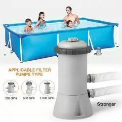 QERSTA Tuyau De Rechange Pour Piscine De 1,25 Po De Diamètre Pour Piscines Hors Terre, Piscine Avec Pince Métallique Pour Pompe De Filtre Intex Ou Tuyaux De 3,2 Cm - 1,5 Mètre De Long (Paquet De 2)LO-Ron -Pompe et filtre de piscine Soldes 68272088 4