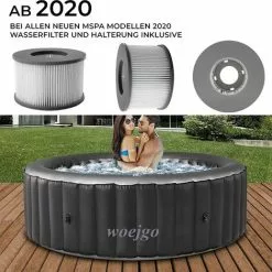 YOOUYIDA Lot De 8 Filtres De Rechange Pour MSPA FD2089- Cartouche Filtrante Pour Piscine Gonflable MSPA - Version Améliorée - Convient Pour Tous Les Actuels, Filtres De Rechange -Pompe et filtre de piscine Soldes 68297644 3