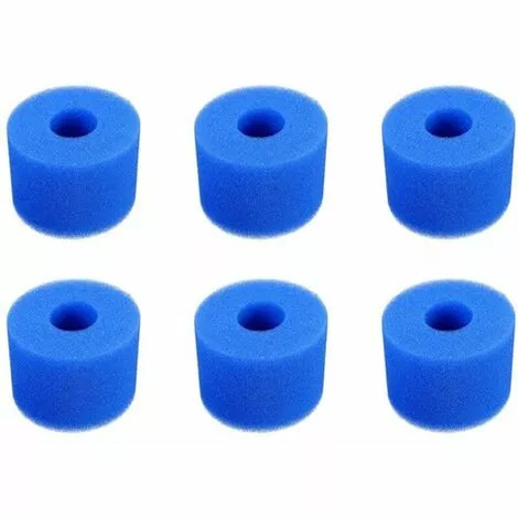 6 Pièces Comprimé 108*40*73MM Piscine Filtre éponge Bleu Nettoyage éponge Colonne HANBING 1 6 Pièces Comprimé 108*40*73MM Piscine Filtre éponge Bleu Nettoyage éponge Colonne HANBING