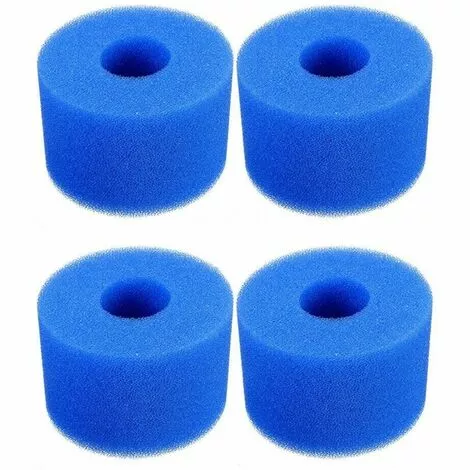 Cartouche Filtrante En Mousse 4 Pièces, Mousse Filtrante Pour Piscine, Réutilisable Et Lavable HANBING 1 Cartouche Filtrante En Mousse 4 Pièces, Mousse Filtrante Pour Piscine, Réutilisable Et Lavable HANBING